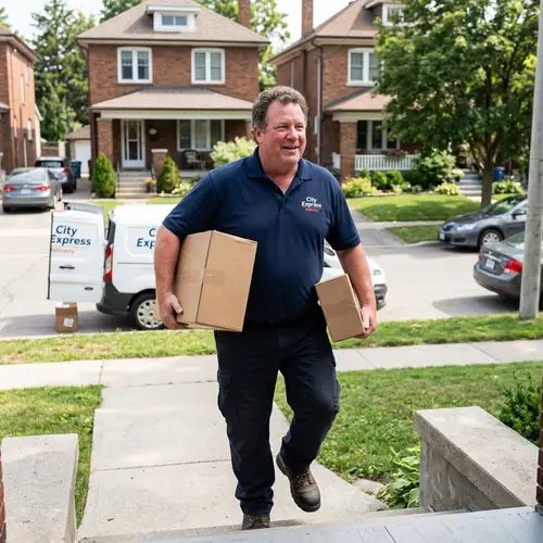 Funny Fat Delivery Guy