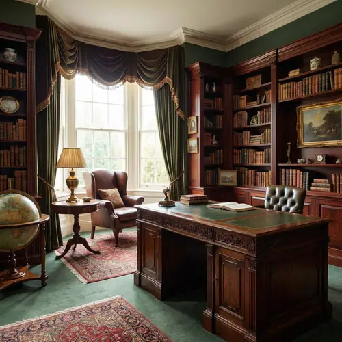 Elegant Tailored Study Room Design Ideas