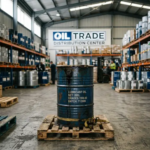 Metal Barrel with Oil | Oil Trade Warehouse