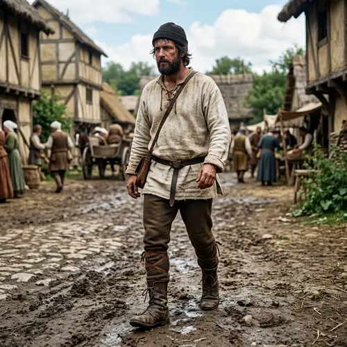 Medieval Trousers, Shirt & Boots - Authentic Styles