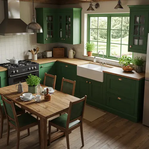 Green Wooden Kitchen Ideas for Your Home