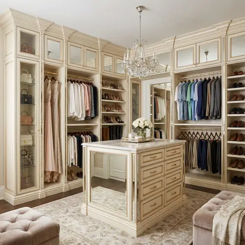Glamorous Walk-in Closet Design Ideas