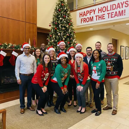 Create a Festive Christmas Team Photo