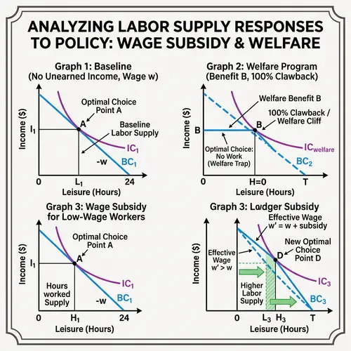 Effects of Wage Subsidy on Labour Supply Decision - Economic Illustration