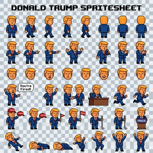 Donald Trump Sprites Collection