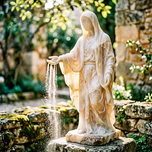 Alabaster Letting Go Statue - Peaceful Release