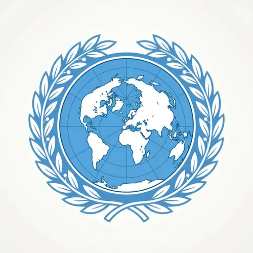 Global Cooperation and Unity Symbol - UN Logo