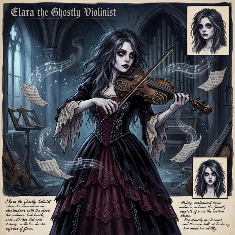 Spooky Female Character Concept Art