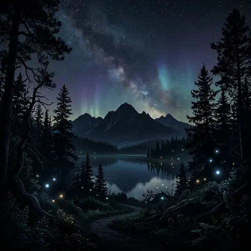 Enchanting Laptop Background - Dark & Elegant Theme