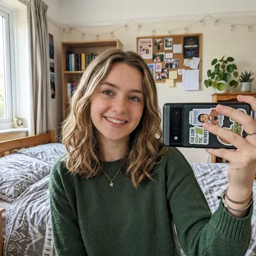 Selfie of an 18-Year-Old Woman