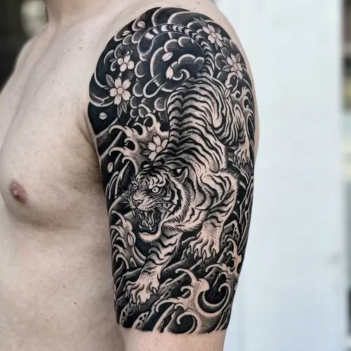 Japanese Tiger Tattoo Artwork