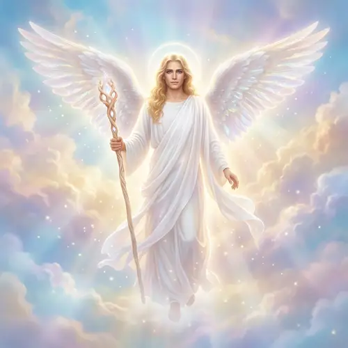 Celestial Angel: Divine Figure of Peace and Prophecy
