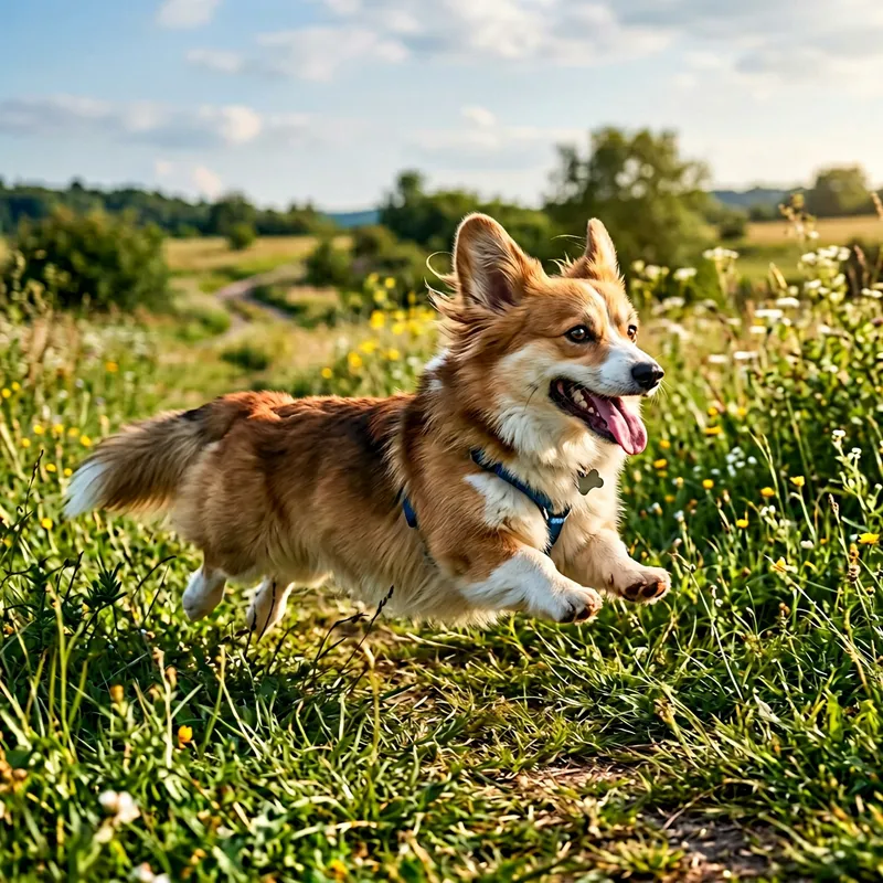 Cute 3D Corgi Depiction - Playful and Jovial