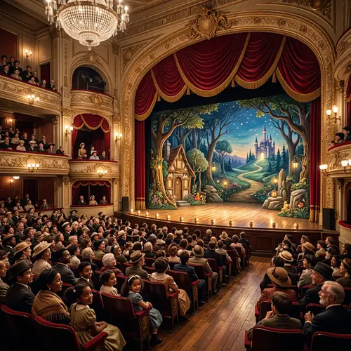 Realistic Theater Background Image for Websites