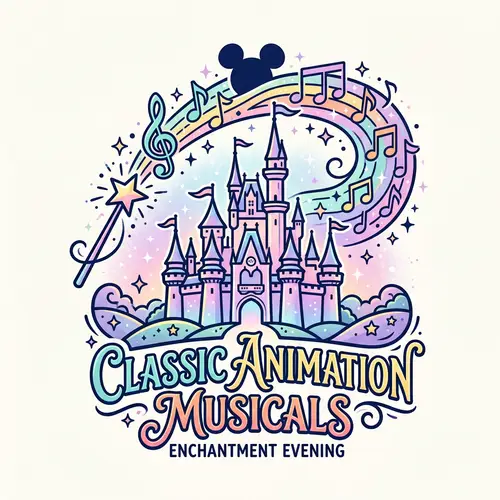 Vibrant Disney Musical Event Logo Design