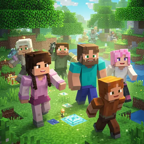 Minecraft Promotional Artwork: New World Adventure