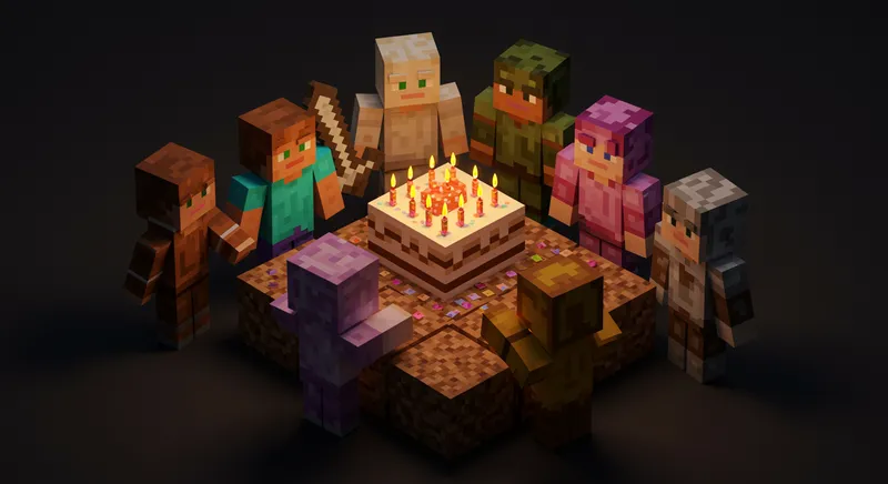Minecraft Players Celebrate Server's Birthday