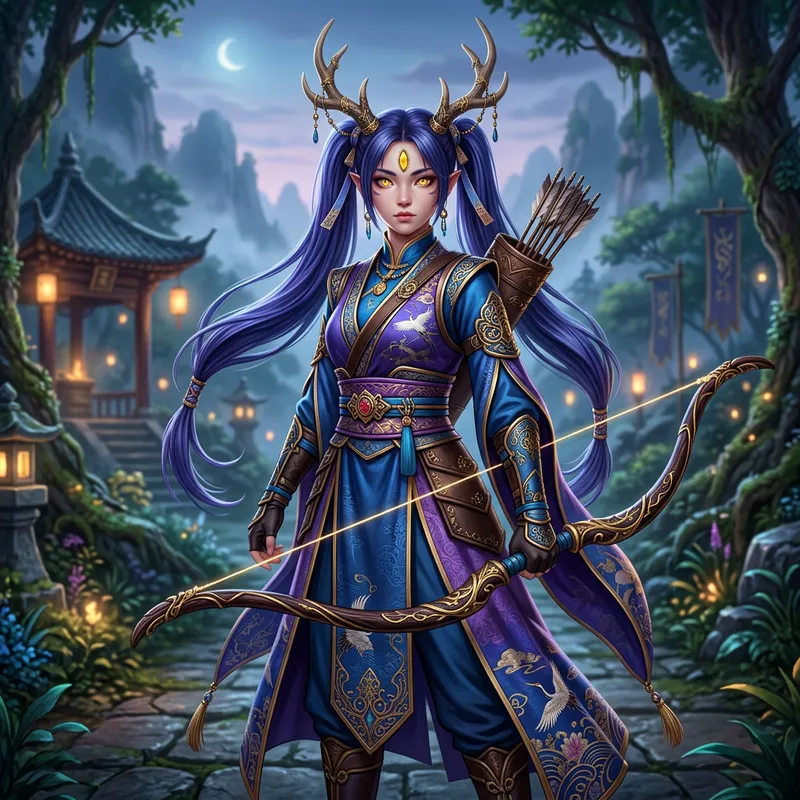 Genshin Impact Ganyu - East Asian Fantasy Game Character