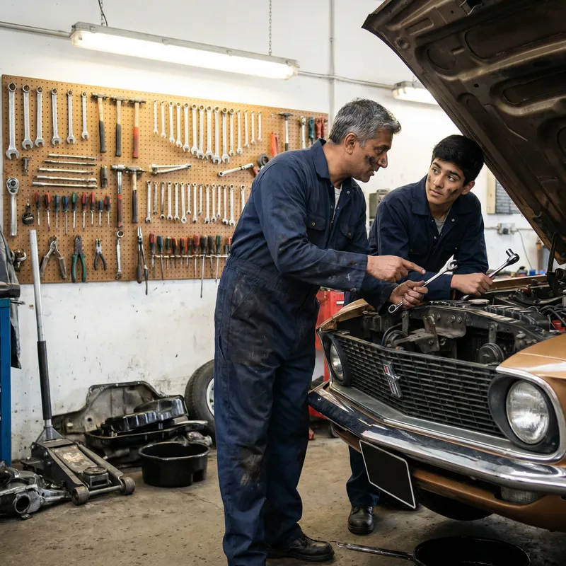 Father and Son Mechanics: A Bonding Experience Father and Son Mechanics: A Bonding Experience
