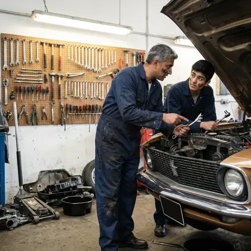 Father and Son Mechanics: A Bonding Experience