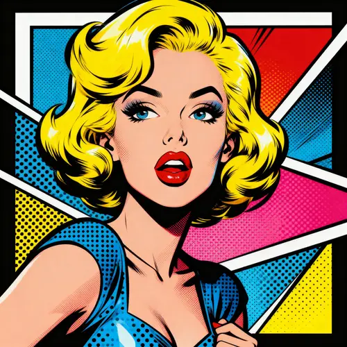 Vibrant Pop Art Woman Portraits