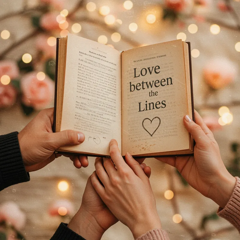 Love Between the Lines Book Cover Design