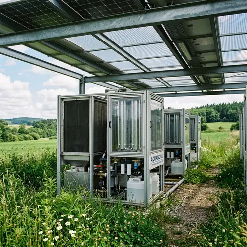 Industrial-Style Atmospheric Water Collectors Installation in Green Field