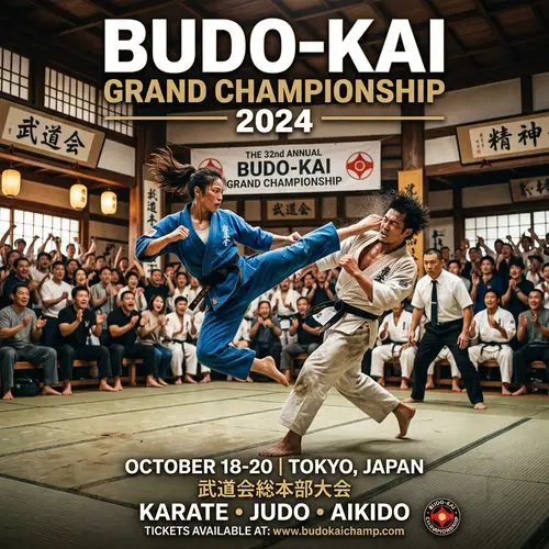 Thrilling Martial Arts Tournament Poster