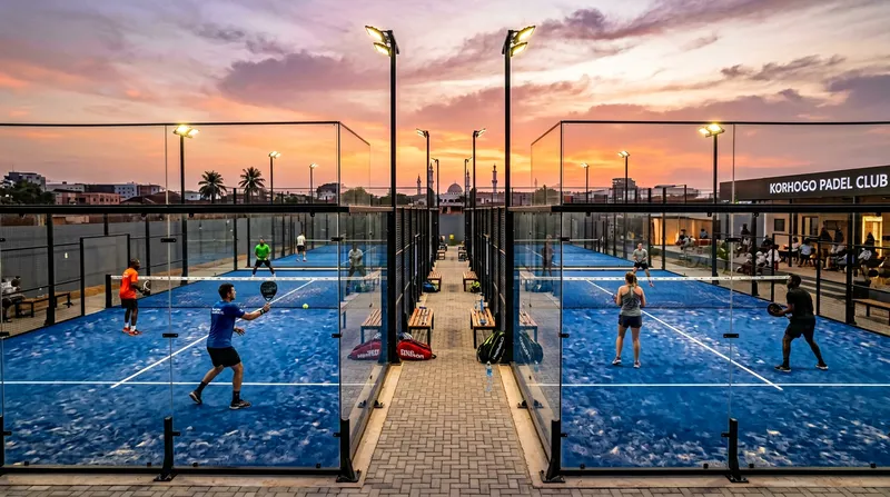 Stunning Panoramic Padel Courts with Sunset Views