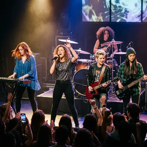 Lunas: All-Female Pop Band with 5 Members Performing Live