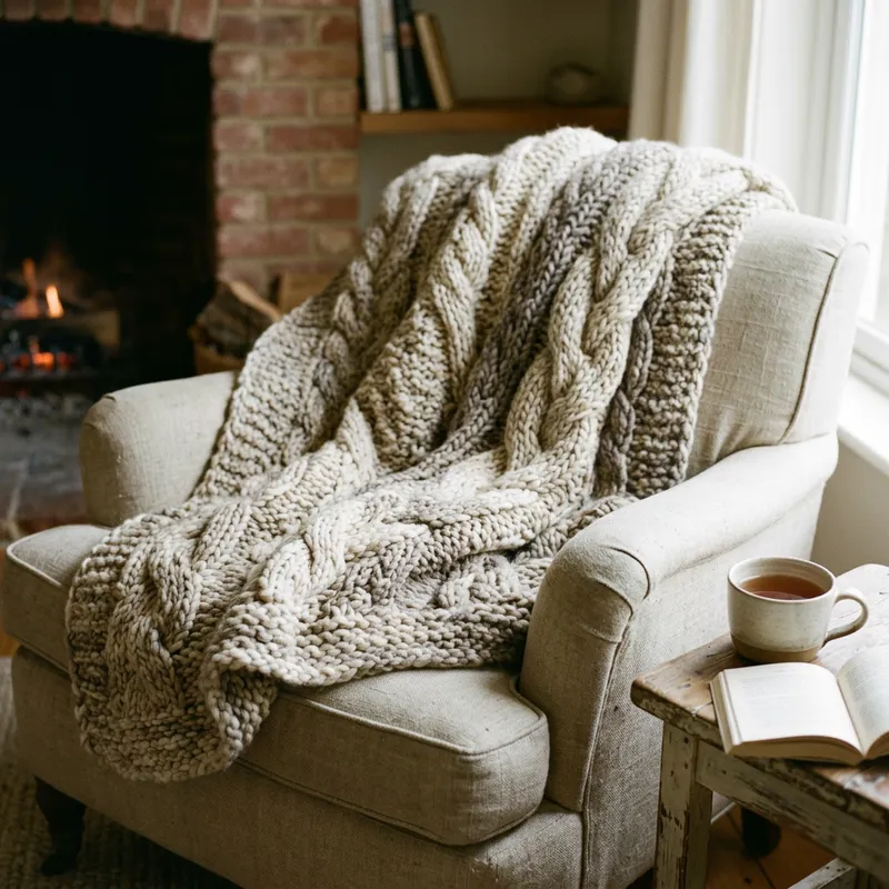 Cozy Blanket - Textured and Inviting Home Decor