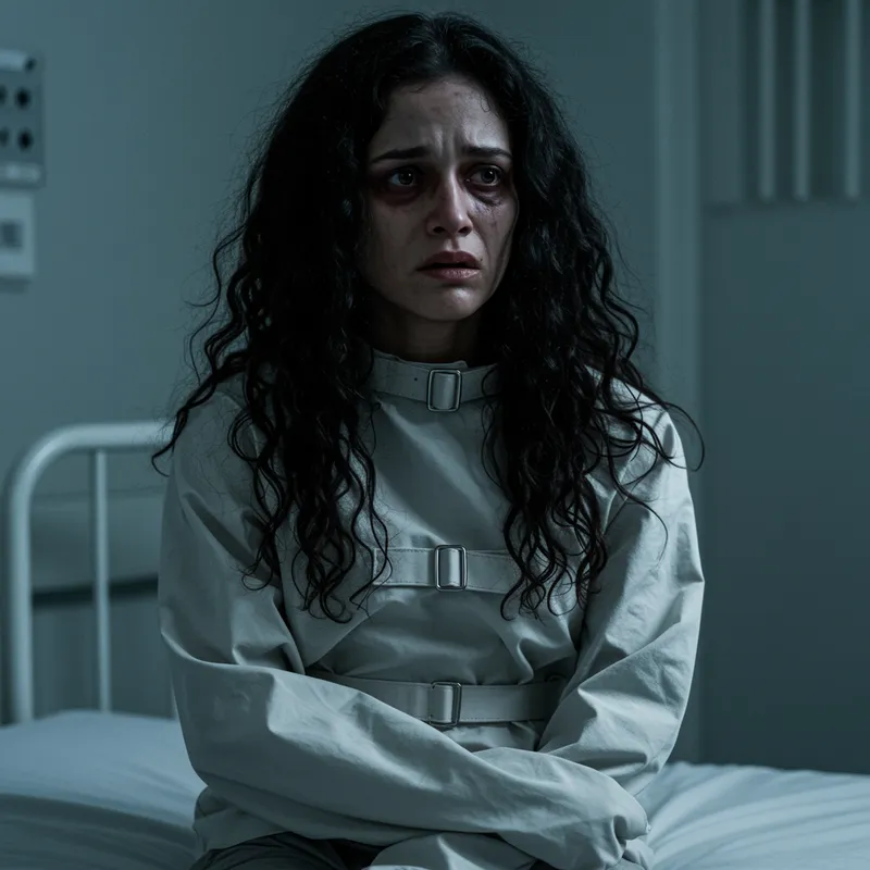 Woman in a Straitjacket - Captivating Imagery