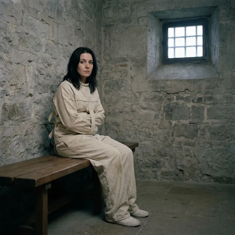 Woman in a Straitjacket - Captivating Imagery