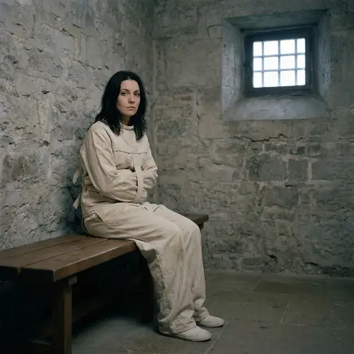 Woman in a Straitjacket - Captivating Imagery