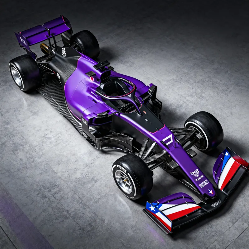 Custom Puerto Rican Formula 1 Car Design