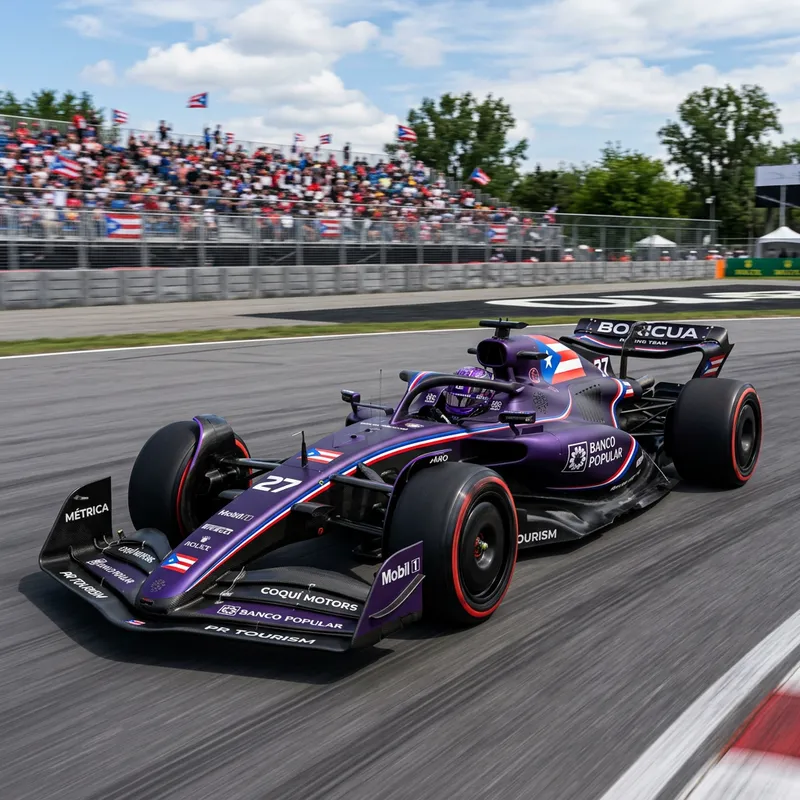 Custom Puerto Rican Formula 1 Car Design
