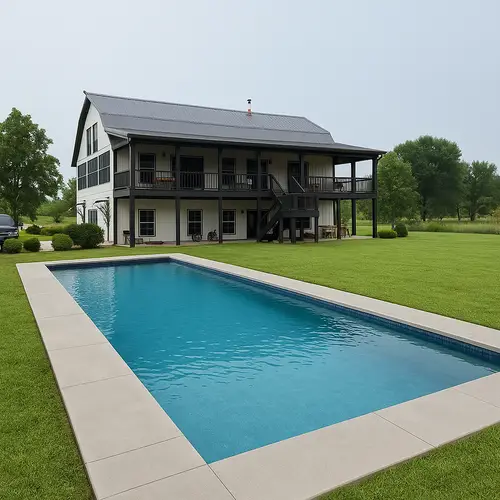 40ft Long Rectangular Pool - Perfect for Relaxation