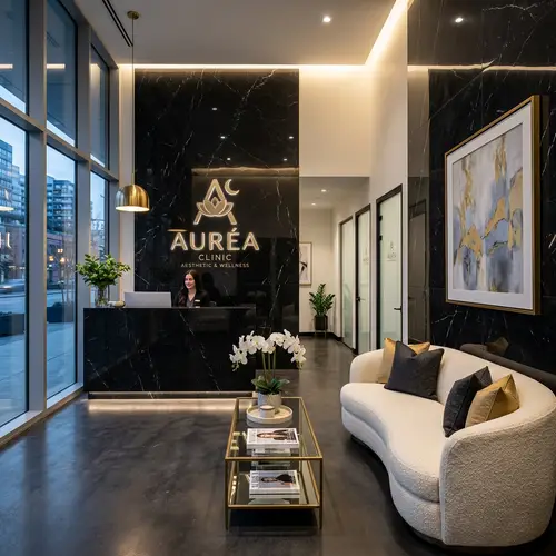 Modern Aesthetic Medicine Clinic | Black Marble Interior