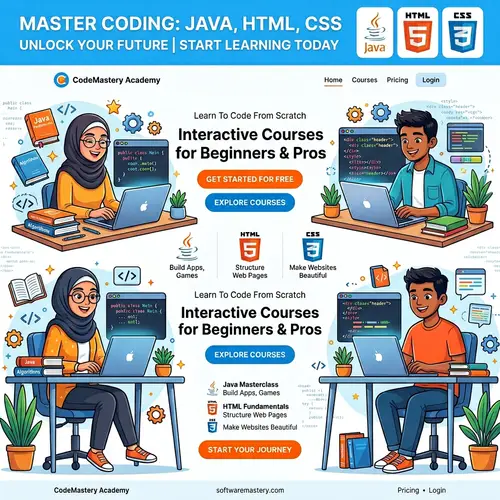 Software Learning Platform: Java, HTML, CSS | Start Your Journey