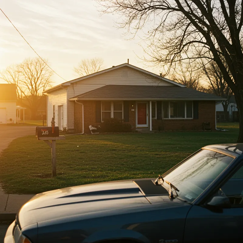 Midwest 90’s Retro Car Background