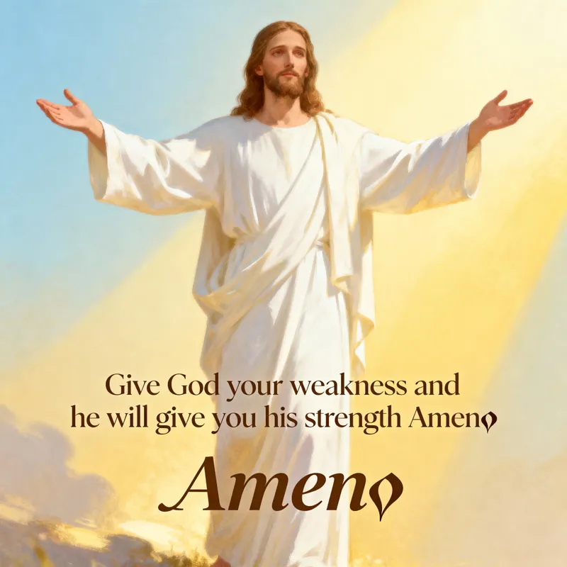 Give God Your Weakness for His Strength