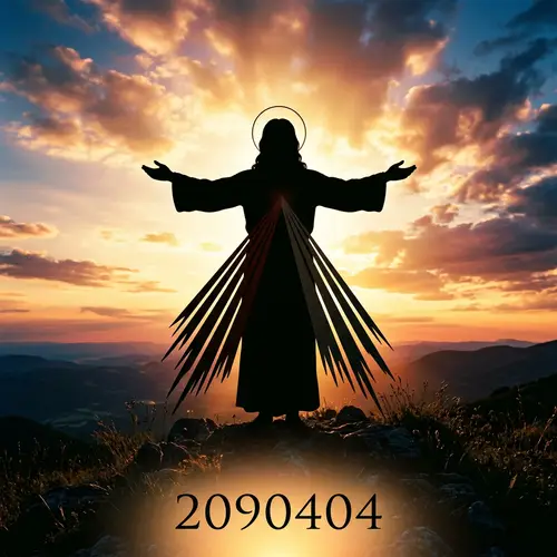 Divine Mercy Jesus Silhouette Art