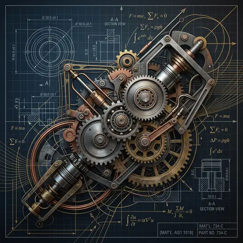 Sophisticated Engineering Art | Abstract 2D & 3D