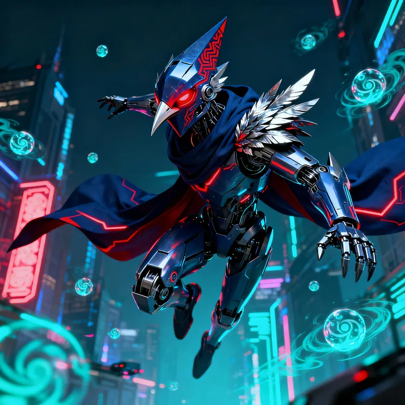 Xiao & Cyn Fusion: Genshin Impact Meets Murder Drones