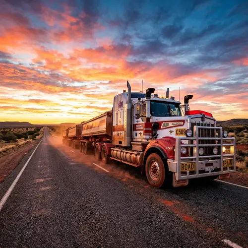 Vibrant Outback Road Train Adventure