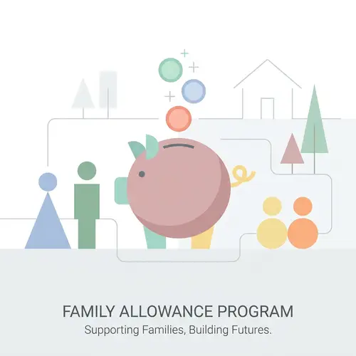 Family Allowance Program - Minimalistic Design for Savings