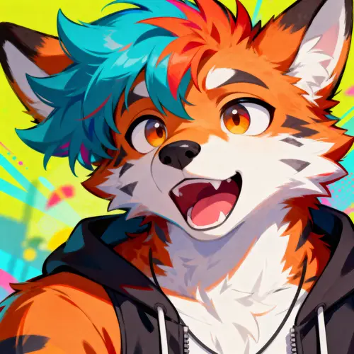 Vibrant Anthropomorphic Character Art