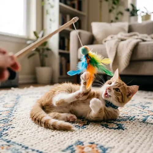 Funny Cat Playing with Dilda - Cute and Playful Cat Enjoying a Toy