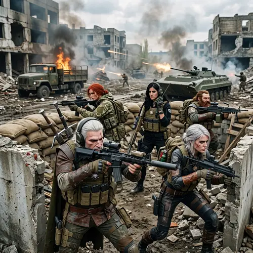 The Witcher 3 Characters in Counter Strike - Fantasy to Modern Warfare Crossover