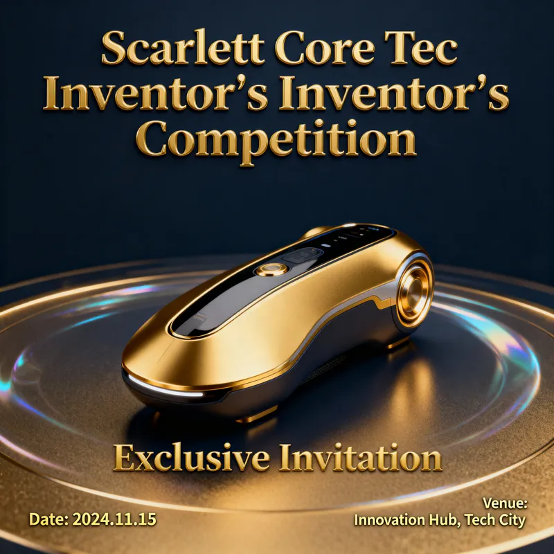 3D Golden Invitation for Inventor's Competition